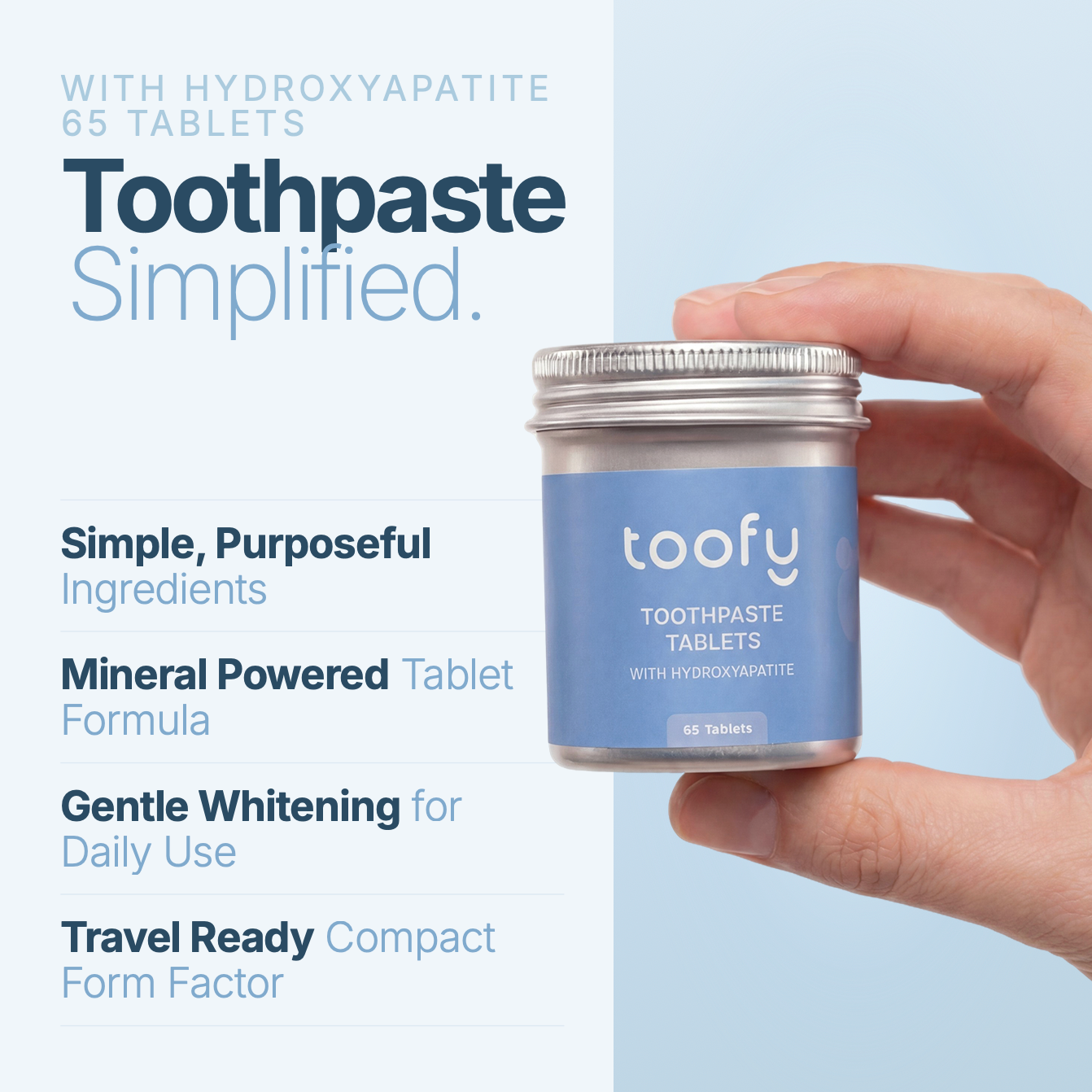 Nano-Hydroxyapatite Toothpaste Tablets